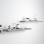 Floating wall shelves 2 pcs MDF gray 90x23.5x3.8 cm by vidaXL, Shelves and shelves - Ref: Foro24-323860, Price: 38,47 €, Disc...