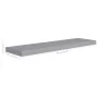 Schwebende Wandregale 2 Stück MDF grau 90x23,5x3,8 cm von vidaXL, Regale und Regale - Ref: Foro24-323860, Preis: 37,86 €, Rab...