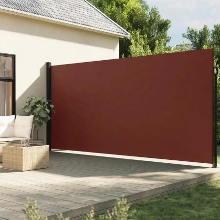 Retractable brown side awning 200x300 cm by , Umbrellas - Ref: Foro24-4004359, Price: 117,59 €, Discount: %