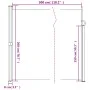 Retractable brown side awning 200x300 cm by , Umbrellas - Ref: Foro24-4004359, Price: 117,59 €, Discount: %