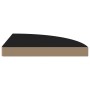 4 units of black 35x35x3.8 cm MDF floating corner shelves by vidaXL, Shelves and shelves - Ref: Foro24-323921, Price: 74,61 €...