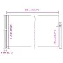 Retractable black side awning 120x500 cm by , Umbrellas - Ref: Foro24-4004399, Price: 76,64 €, Discount: %