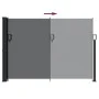 Retractable black side awning 140x500 cm by , Umbrellas - Ref: Foro24-4004414, Price: 80,16 €, Discount: %