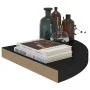 4 units of black 35x35x3.8 cm MDF floating corner shelves by vidaXL, Shelves and shelves - Ref: Foro24-323921, Price: 73,31 €...