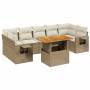 Set of garden sofas with beige cushions 8 pcs PE rattan by , Garden sets - Ref: Foro24-3271667, Price: 583,84 €, Discount: %