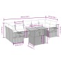Set of garden sofas with beige cushions 8 pcs PE rattan by , Garden sets - Ref: Foro24-3271667, Price: 583,84 €, Discount: %