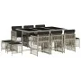 11-piece garden dining set with gray synthetic rattan cushions by , Garden sets - Ref: Foro24-3210971, Price: 566,39 €, Disco...