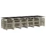 Garden dining set with 17 pieces, light gray synthetic rattan and cushions. by , Garden sets - Ref: Foro24-3211007, Price: 1,...