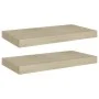 Floating wall shelves 2 units MDF oak 50x23x3.8 cm by vidaXL, Shelves and shelves - Ref: Foro24-323872, Price: 25,45 €, Disco...