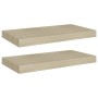 Schwebende Wandregale 2 Stück MDF Eiche 50x23x3,8 cm von vidaXL, Regale und Regale - Ref: Foro24-323872, Preis: 24,99 €, Raba...