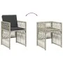 Garden dining set with 17 pieces, light gray synthetic rattan and cushions. by , Garden sets - Ref: Foro24-3211007, Price: 1,...