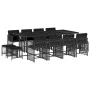 Garten-Essgruppe mit 13-teiligen Kissen aus schwarzem Kunststoff-Rattan. von , Gartensets - Ref: Foro24-3211699, Preis: 762,4...