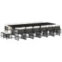 Gartenmöbel-Set, 17-teilig, mit schwarzen Polstern aus synthetischem Rattan. von , Gartensets - Ref: Foro24-3211722, Preis: 9...