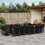 Gartenmöbel-Set, 17-teilig, mit schwarzen Polstern aus synthetischem Rattan von , Gartensets - Ref: Foro24-3211783, Preis: 99...
