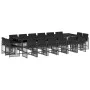 Set de muebles jardín 17 pzas con cojines ratán sintético negro de , Conjuntos de jardín - Ref: Foro24-3211783, Precio: 1,00 ...