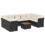 Garden sofa set 10 pieces with black synthetic rattan cushions by , Garden sets - Ref: Foro24-3256133, Price: 579,53 €, Disco...
