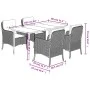 Set de muebles jardín 5 pzas con cojines ratán sintético negro de , Conjuntos de jardín - Ref: Foro24-3211909, Precio: 510,83...