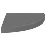 Corner floating shelves 2 units MDF glossy gray 35x35x3.8 cm by vidaXL, Shelves and shelves - Ref: Foro24-323914, Price: 41,6...