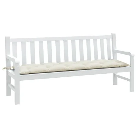 Sitzkissen für Gartenbank in Creme-Melange-Stoff 180x50x7 cm. von , Kissen für Stühle und Sofas - Ref: Foro24-4002566, Preis:...