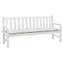 Cojín para banco de jardín tela crema melange 180x50x7 cm de , Cojines para sillas y sofás - Ref: Foro24-4002566, Precio: 33,...