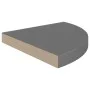 Corner floating shelves 2 units MDF glossy gray 35x35x3.8 cm by vidaXL, Shelves and shelves - Ref: Foro24-323914, Price: 41,6...