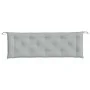 Garden bench cushions 2 units light gray melange fabric 150x50x7 cm by , Cushions for chairs and sofas - Ref: Foro24-4002608,...