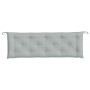 Gartenbankkissen 2 Stück in hellem meliertem Grau, 150x50x7 cm von , Kissen für Stühle und Sofas - Ref: Foro24-4002608, Preis...