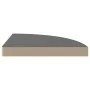 Corner floating shelves 2 units MDF glossy gray 35x35x3.8 cm by vidaXL, Shelves and shelves - Ref: Foro24-323914, Price: 41,6...