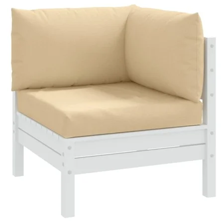 Cushions for pallet sofa 3 units beige melange fabric by , Cushions for chairs and sofas - Ref: Foro24-4002655, Price: 42,58 ...