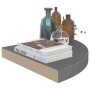 Schwebende Eckregale 2 Stk. MDF glänzend grau 35x35x3,8 cm von vidaXL, Regale und Regale - Ref: Foro24-323914, Preis: 42,39 €...