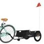 Remolque para bicicletas hierro y tela Oxford negro by , Bicycle trailers - Ref: Foro24-94199, Price: 104,97 €, Discount: %