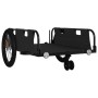 Fahrradanhänger aus Eisen und schwarzem Oxford-Stoff von , Fahrradanhänger - Ref: Foro24-94199, Preis: 107,15 €, Rabatt: %