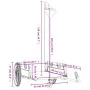 Remolque para bicicletas hierro y tela Oxford negro by , Bicycle trailers - Ref: Foro24-94199, Price: 104,97 €, Discount: %