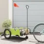 Remolque para bicicletas tela Oxford y hierro verde y negro by , Bicycle trailers - Ref: Foro24-94200, Price: 101,12 €, Disco...