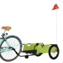 Remolque para bicicletas tela Oxford y hierro verde y negro by , Bicycle trailers - Ref: Foro24-94200, Price: 101,12 €, Disco...