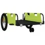 Remolque para bicicletas tela Oxford y hierro verde y negro by , Bicycle trailers - Ref: Foro24-94200, Price: 101,12 €, Disco...