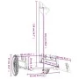 Remolque para bicicletas tela Oxford y hierro verde y negro by , Bicycle trailers - Ref: Foro24-94200, Price: 101,12 €, Disco...