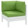 Cojines para sofá de palets 3 uds tela verde melange de , Cojines para sillas y sofás - Ref: Foro24-4002657, Precio: 42,57 €,...