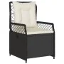 Set de muebles jardín 5 pzas con cojines ratán sintético negro by , Garden sets - Ref: Foro24-3262960, Price: 503,24 €, Disco...