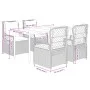 Set de muebles jardín 5 pzas con cojines ratán sintético negro by , Garden sets - Ref: Foro24-3262960, Price: 503,24 €, Disco...