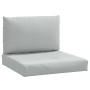 Kissen für Palettensofa, 2 Stück, hellgraues Melange-Gewebe. von , Kissen für Stühle und Sofas - Ref: Foro24-4002641, Preis: ...
