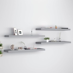Schwebende Wandregale 4 Stück MDF grau 90x23,5x3,8 cm von vidaXL, Regale und Regale - Ref: Foro24-323861, Preis: 70,45 €, Rab...