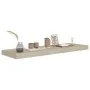 Oak color MDF floating wall shelf 80x23.5x3.8 cm by vidaXL, Shelves and shelves - Ref: Foro24-323877, Price: 25,36 €, Discoun...