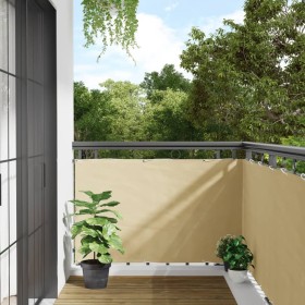 Sichtschutz-Balkonbildschirm aus PVC in Creme, 500x90 cm. von , Zaunpaneele - Ref: Foro24-4005446, Preis: 20,29 €, Rabatt: %