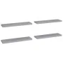 Floating wall shelves 4 pcs MDF gray 90x23.5x3.8 cm by vidaXL, Shelves and shelves - Ref: Foro24-323861, Price: 69,38 €, Disc...
