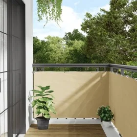 Pantalla de privacidad de balcón PVC crema 1000x90 cm by , fence panels - Ref: Foro24-4005450, Price: 33,95 €, Discount: %