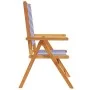 Gartenstühle 2 Stück Massivholz Akazie und blau-weißer Stoff von , Gartenstühle - Ref: Foro24-367662, Preis: 150,44 €, Rabatt: %