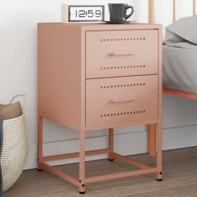 Nachttisch aus rosa Stahl 36x39x60,5 cm von , Nachttische - Ref: Foro24-846460, Preis: 70,85 €, Rabatt: %
