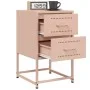 Nachttisch aus rosa Stahl 36x39x60,5 cm von , Nachttische - Ref: Foro24-846460, Preis: 70,85 €, Rabatt: %