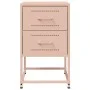 Nachttisch aus rosa Stahl 36x39x60,5 cm von , Nachttische - Ref: Foro24-846460, Preis: 70,85 €, Rabatt: %